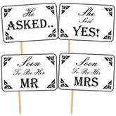 SYGA Set of 13 Pre Wedding Party Photo Booth Props